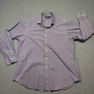 Polo Ralph Lauren Estate Purple Long Sleep Button Down Shirt Purple Size 17”